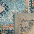 thumbnail image 4 of SAFAVIEH Madison Jessika Southwestern Bordered Area Rug, Light Blue/Fuchsia, 5'3" x 7'6", 4 of 7