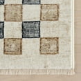 thumbnail image 4 of nuLOOM Virelle Modern Checkered Area Rug, 2' 8" x 8', Runner, Virelle Beige, 4 of 7