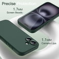 thumbnail image 6 of JETech Magnetic Silicone Case for iPhone 16 6.1-Inch, Compatible with MagSafe,&nbsp;Silky Soft Touch, Shock Absorbing Phone Cover with&nbsp;Camera Lens Full Protection (Midnight Green), 6 of 7