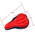 thumbnail image 1 of Bicicleta de montaña Ciclismo Engrosado Extra Confort Ultra Suave Silicona 3D Gel Pad Funda de cojín Asiento de sillín de bicicleta, azul ZefeiWu 9024735291619, 1 of 1