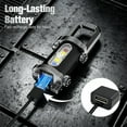 thumbnail image 5 of Portable Rechargeable Bright Keychain Flashlight Phone Charger, 1200lm Keychain Flashlights, USB Rechargeable, 7 Lighting Modes, Waterproof Design for Camping Hiking Outdoor Activities, 5 of 7