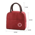thumbnail image 3 of LNKOO Reusable Insulated Lunch Bag Lunch Tote Box with Front Pocket Zipper Closure for Woman Man Work Picnic or Travel, 3 of 8