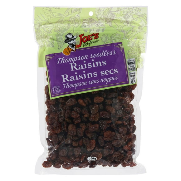 Joe`s Tasty Travels Thompson Seedless Raisins 300g, JTT Thompson Seedless Raisins 300g