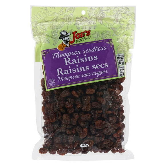 Joe`s Tasty Travels Thompson Seedless Raisins 300g, JTT Thompson Seedless Raisins 300g