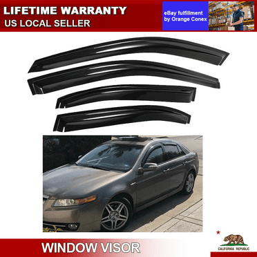 For 2004-2008 Acura TSX Sedan Window Visors Vent Sun Shade Rain Guards Deflector