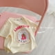 thumbnail image 5 of Camisetas coreanas de verano 2024 para niños y niñas, camisetas finas informales con estampado de dibujos animados de muselina para niñas, camisetas geniales de manga corta para niño niña, 5 of 5