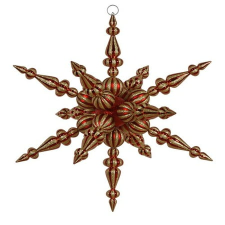 Wayfair Commercial Christmas The Holiday Aisle Commercial Shatterproof Radical 3D Snowflake Christmas Ornament ()