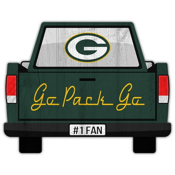 Green Bay Packers 12'' x 12'' Truck Back D-cor