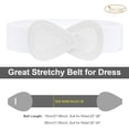 thumbnail image 6 of Women Stretchy Belt for Dresses Vintage Elastic Wide Waist Belt, 6 of 8