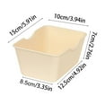 thumbnail image 2 of Mini Candy Color Storage Box Stackable Jewelry Organizer Desk Office Accessories Container Portable Handle Plastic Box 5.9x3.9x2.8in(Beige), 2 of 6