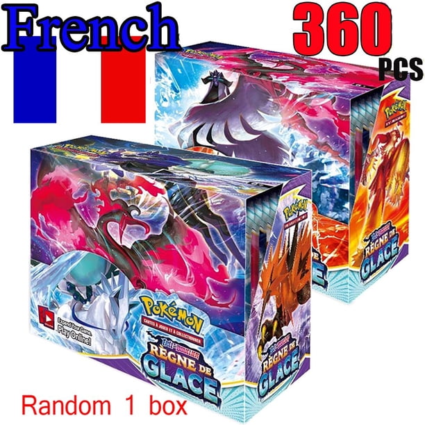 Juego de cartas de Pokémon, juego de cartas coleccionables en Inglés/Español, espada, escudo, Fusion Strike, caja de colección, entrenador de energía, Tag Team Fivean unisex