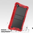 thumbnail image 3 of Golden Sheeps Compatible for Samsung Galaxy Tab A7 Lite 8.7" 2021 (SM-T220/T225) Impact Hybrid Drop Proof Armor Defender Full-Body Protection Case Convertible Built in Stand (RED), 3 of 5