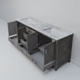 thumbnail image 6 of Lexora Home Jacques 72" Carrara Marble Top Double Vanity in Distressed Gray, 6 of 9