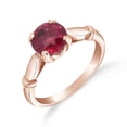 thumbnail image 2 of Galaxy Gold 18K Solid Rose Gold Solitaire Ruby Ring 2 ct High Polished Finish Made in USA (10.5), 2 of 3