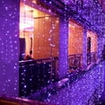 thumbnail image 4 of 33ft 100LED Waterproof Outdoor US Plug Clear Wire Twinkle Fairy Christmas Decorative Lights for Wedding Valentine's Day Party Garden Patio Christmas Tree Decoration(Purple), 4 of 7