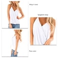 thumbnail image 4 of Camisa con tirantes finos, camisola con cuello en V envolvente Camiseta sin mangas con tirantes finos Camisola con cuello en V envolvente a medida para la perfección, 4 of 5