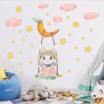 thumbnail image 5 of Cartoon Rabbit Cloud Star Pattern PVC Wall Sticker Home Kids Room Bedroom Decor P485, 5 of 5