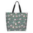 thumbnail image 1 of Easygdp Hedgehogs and Flowers Bolsas Tote para Mujer, Bolsos de Hombro para Viaje, Bolsos de Mano de Gran Capacidad para Compras y Trabajo, 1 of 8