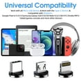 thumbnail image 2 of Magnetic Charging Cable [3-Pack,10FT/10FT/10FT] 540° Rotating Magnetic Phone Charger 3-in-1 Magnetic USB Cable with LED Light Nylon Braided Magnetic Charger for iProduct/Micro USB/Type C Device-Black, 2 of 7
