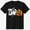 Black-1, variant on Boys Halloween Shirt and Girls Halloween Shirt, Tropical Halloween Ghost Skeleton and Pumpkin Icons, Graphic T-Shirt