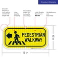 thumbnail image 3 of Pedestrian Walkway Left Sign,, 3 of 8