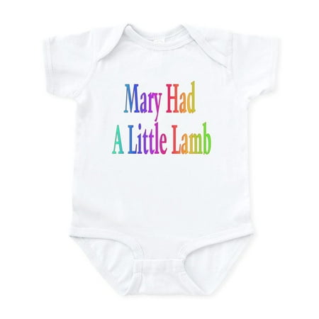 

CafePress - Mary Had A Little Lamb Infant Bodysuit - Baby Light Bodysuit Size Newborn - 24 Months