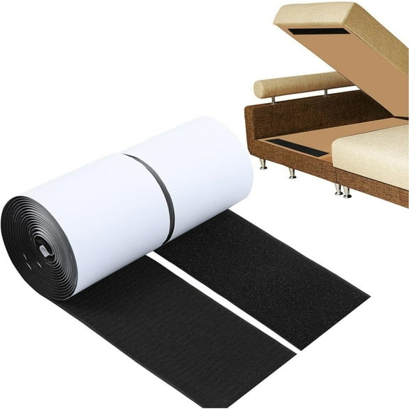 Wall Adhesive Strips,QZS Nylon Heavy Duty Tape Strips for Cushions,Couch Cushion Grip,3.9x78.7In Multi-Purpose Anti Slip Gripper,1Pack