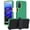 Light green + yellow, variant on Phone Case for Motorola G Stylus 5G, Heavy Duty 3-Layer Hybrid Silicone Shockproof Cover with Belt Clip, for Moto G Stylus 5G (2022) Protective Shell, Black