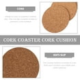 thumbnail image 3 of 100pcs Round Cork Coaster Cork Cushion Cork Cup Mat Cork Mug Cushions Home Supplies, 3 of 6