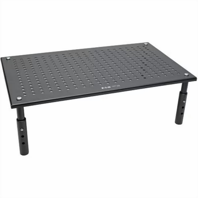 Tripp Lite series Monitor Riser for Desk, 18 x 11 in. - Height Adjustable, Metal, Black - 44.09 lb (20000 g) Load Capacity