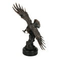 thumbnail image 3 of Large Wings of Glory Bald Eagle Diving Towards Mountain Statue With Base 17"H, 3 of 8