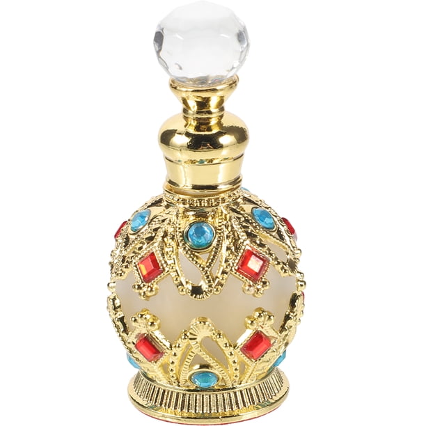 Frasco de muestra de perfume de vidrio Frasco de perfume de vidrio Frasco para almacenar aceites esenciales (15 ml)