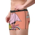 thumbnail image 4 of Daiia Flamingo Riding a Bicycle Men's Underwear Boxer Briefs, Cotton Stretch Moisture-Wicking Underwear-XX-Large, 4 of 9