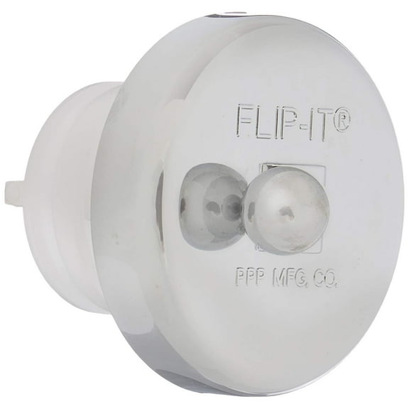 PPP Flip-it Fit All Bathtub Drain Stopper with Chrome Finish 10-100
