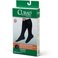 thumbnail image 3 of Curad Knee-High Compression Hosiery with 15-20 mmHg, Relief for Tired and Aching Legs, Black, Size D, Regular Length, 1 Pair, 3 of 7