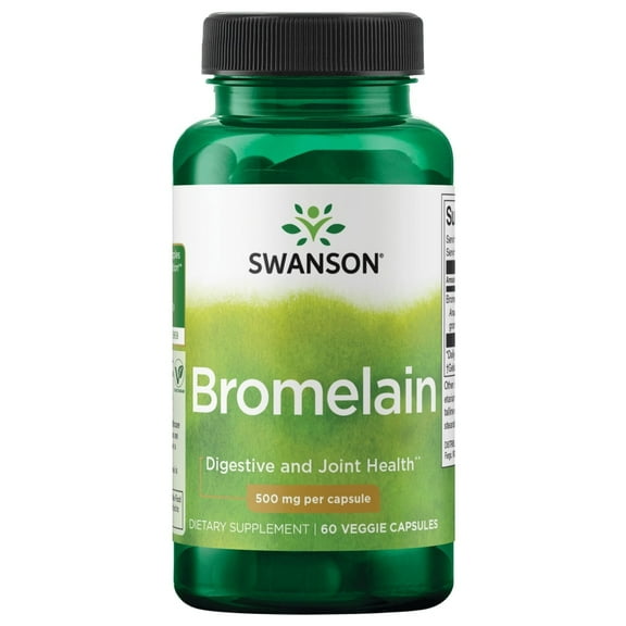 Swanson Bromelain 500 mg 60 Veggie Capsules