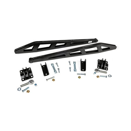 Leaf Spring Traction Bars - Rough Country - 1069 - Traction Bar Kit for 0-7.5-inch Lifts for Chevrolet: 07-18 Silverado 1500 4WD/2WD; GMC: 07-16 Sierra 1500 4WD/2WD