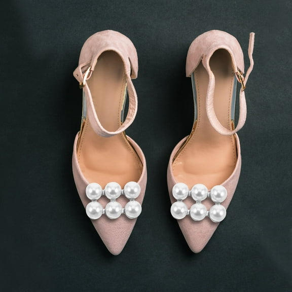 OUNONA Worgeous 2pcs Elegant Shoe Buckles for High Heels Removable Clips Bridal Accessories Stylish Decorations