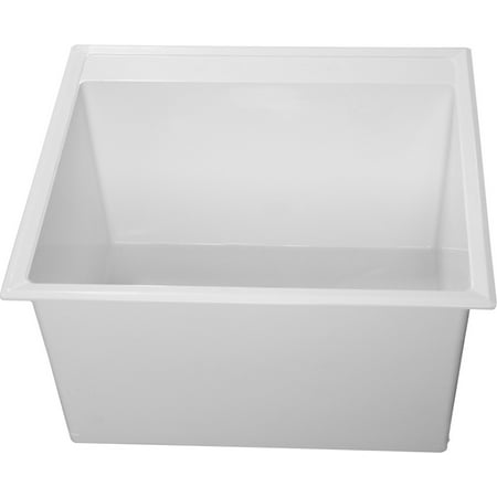 Fiat Residential Drop In Stone Laundry Sink Dl1100 White