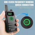 thumbnail image 5 of 2 Pack Portable Mini Walkie Talkie Long Range 6800 mAh Two Way Radio and Headset, 5 of 5