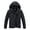 Black, variant on Men's Winter Jacket Cotton Jackets Fleece Lined Thick Work Warm Cargo Coats with Hooded Black XL