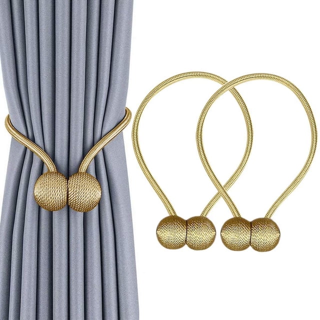 Abrazaderas para cortinas de ventana Clips VS Fuerte banda de corbata magnética Oficina en el hogar Cortinas decorativas Tejido Retenciones Titulares Estilo europeo 1 par Ormromra CDWJ222-5