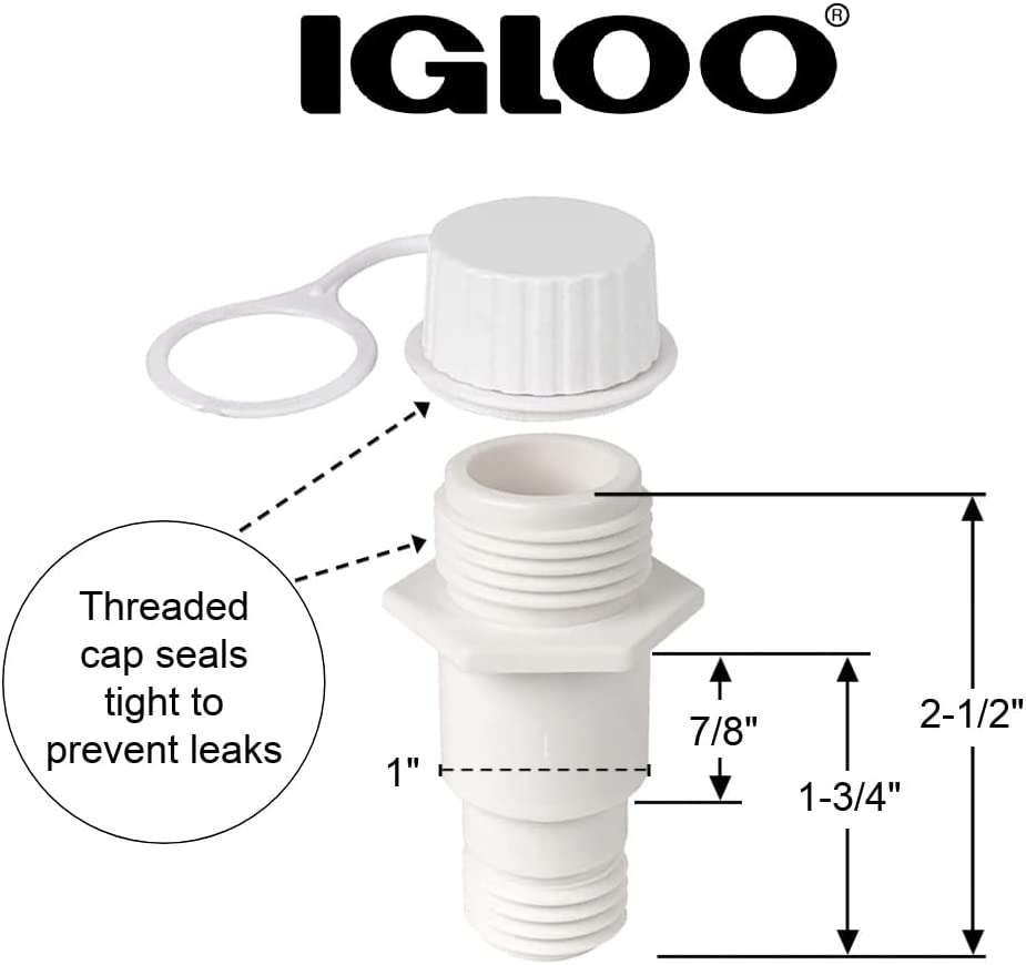 Igloo Threaded Drain Plug, 2PK Cooler Replacement - image 2 of 5