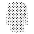 thumbnail image 5 of Womens Tops Women's Dot Polka Print T Shirt Short Sleeve Crew Neck Casual Blouse Top Flowy Fit Three Quarter Sleeve White L, 5 of 5