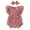 Pink, variant on Zehjuhan Infants Baby Girl Ruffle Bubble Romper One-Piece Shorts Jumpsuit with Mesh Butterfly Sleeves Summer Outfit Apricot,12-18M