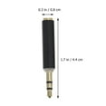 thumbnail image 2 of Luxshiny 2Ud Convertidor De Conector 3.5mm Negro Para Micrófono Y Audio Con Estructura Resistente, 2 of 8