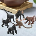 thumbnail image 4 of yotijay 3x6 Pieces Realistic Chimpanzee Figurine Education Toy Playset for Ages 3+, 4 of 9