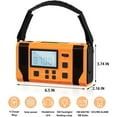 thumbnail image 5 of Solar Disaster Prevention Multifunctional Radio, Manual Power Generation, 5 of 15