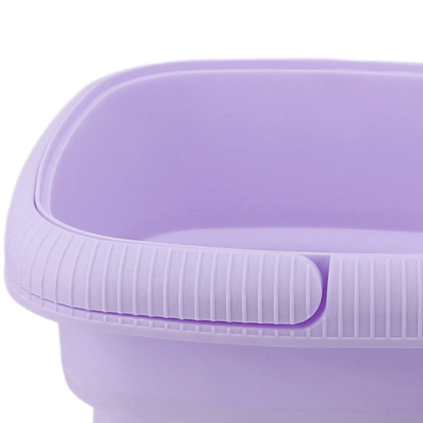Riousery Portable Washing Machine, Foldable Mini Small Portable Washer 10.6x10.2in / 27x26cm with Spin Dry for Apartment, RV, Travel, Purple