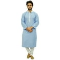 thumbnail image 2 of Atasi Men's Classic Kurta Pajama Set Long Cotton Shirt Ethnic Casual Wear-Small, 2 of 7